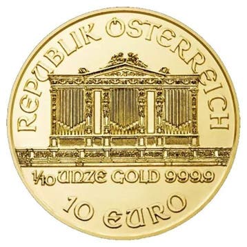 Oostenrijk. 10 Euro 1/10 oz €10 EUR Austrian 9999 Gold, Postzegels en Munten, Edelmetalen en Baren