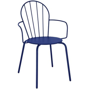 Stoelen | ADELINE | Staal | Donkerblauw | In-/Outdoor |, Verzenden