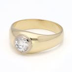 Ring - 14 karaat Geel goud Diamant (Natuurlijk), Nieuw