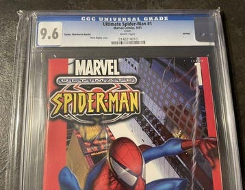 Ultimate Spider-Man - #1 CGC 9.6 Playless Shoesource “Rare”, Boeken, Nieuw