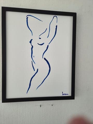 Liesens - Express myself (Handpainted on white canvas met, Antiek en Kunst, Kunst | Schilderijen | Modern