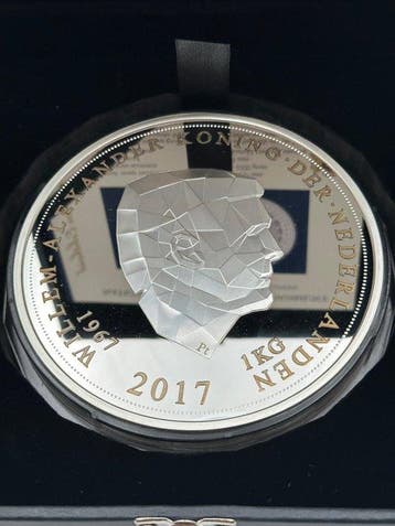 Pays-Bas. 1 Kilo Herdenkingsmunt 2017 Koning