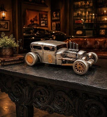 Ornement décoratif - Grand hot-rod, Antiquités & Art