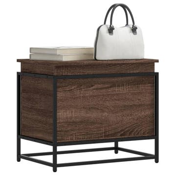 vidaXL Opbergbox met deksel 60x40x51,5 cm bewerkt hout bruin, Verzenden, Nieuw