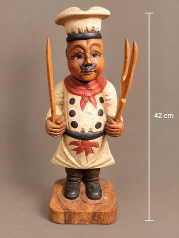 Beeld, Koks beeld 42cm hoog - 42 cm - Hout, Antiek en Kunst