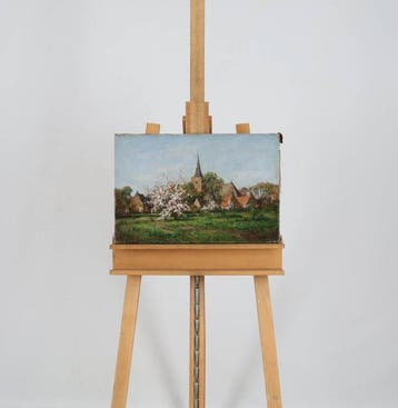 Egbert Rubertus Derk Schaap (1862-1939) - Dorp in lente, Antiek en Kunst