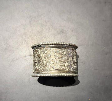 Servetring - .875 (84 Zolotniki) zilver - Decoratieve