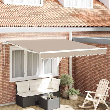 vidaXL Elektrische Zonneluifel 100% Polyester, Verzenden, Nieuw