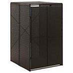 vidaXL Containerberging enkel 70x80x117 cm poly rattan zwart, Verzenden