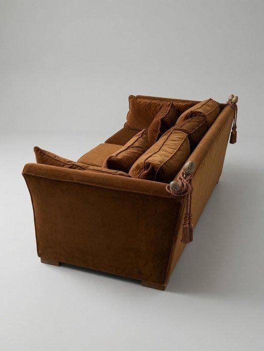Canapé - 1969s Folding Down dans le style du canapé « Knole, Antiek en Kunst, Curiosa en Brocante