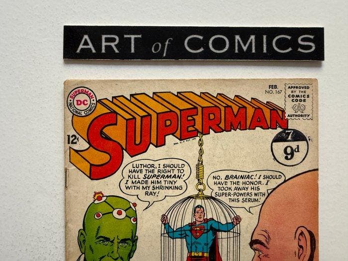 Superman #167 - New Origin Braniac - 1st Lex Luthor and, Boeken, Strips | Comics