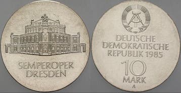 10 Mark 1985 A Gedenkmunten duitse Demokratische Republik, Verzenden, België