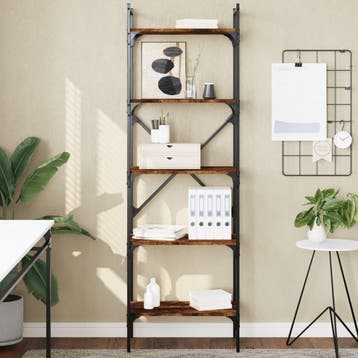 vidaXL Boekenkast 5-laags 56x31,5x174 cm bewerkt hout, Verzenden