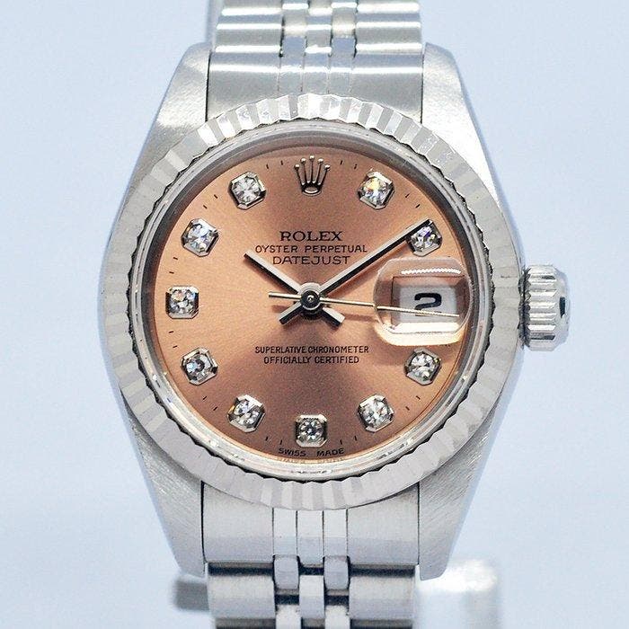 Rolex - Oyster Perpetual Datejust Ladies Diamonds - Ref., Handtassen en Accessoires, Horloges | Heren
