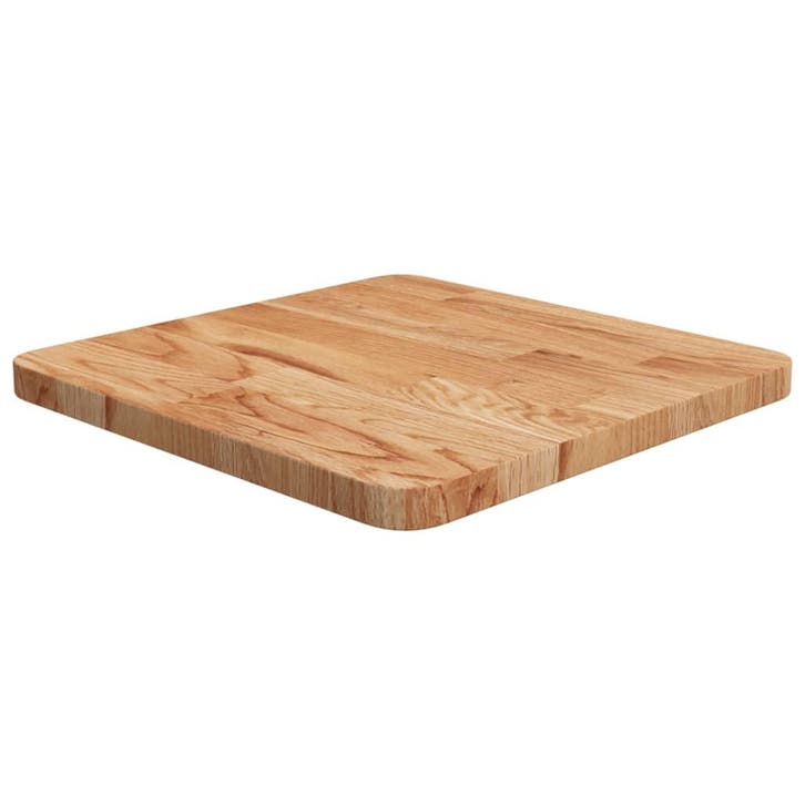 vidaXL Tafelblad vierkant 40x40x2,5cm massief eiken, Maison & Meubles, Pièces pour table, Envoi