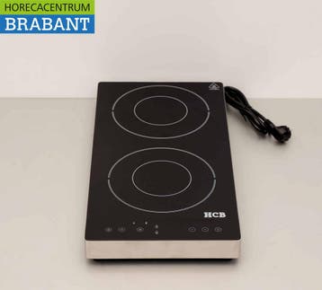 HCB RVS Plaque à induction 2 brûleurs 3,5 kW 230V Horeca, Verzenden