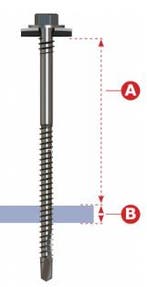 Sandwichpaneelschroeven voor metaal, Doe-het-zelf en Bouw, Dakpannen en Dakbedekking, Ophalen of Verzenden, Nieuw