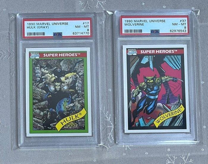 Marvel Universe Series 1 - Impel 1990 - #17 Hulk (Gray), #37, Collections, Collections Autre