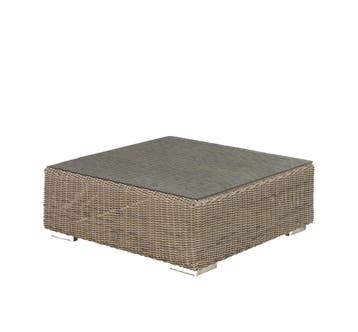 4 Seasons Outdoor Kingston loungetafel pure met glasplaat 95