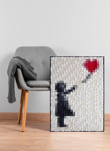 Pix-n-Art - Wooden Art Girl Without a Balloon”