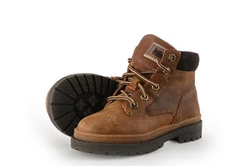 Keq Veterboots Jongens in maat 24 Cognac, Verzenden, Schoenen