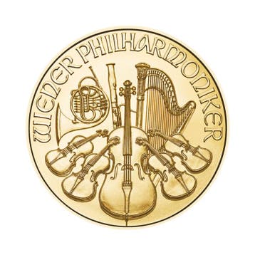 Gouden Philharmoniker munt 2026 1 troy ounce