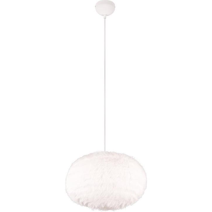 LED Hanglamp Trion Fluffy XL - Taupe synthetisch pluche, 1-l, Maison & Meubles, Lampes | Suspensions, Envoi