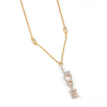 Halsketting - 14 karaat Geel goud - 0.34ct. tw. Diamant, Handtassen en Accessoires, Kettingen, Nieuw