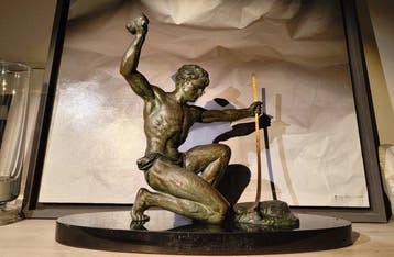 G. Hervor (Jean de Roncourt) - sculptuur, Sigfrido - Le, Antiek en Kunst