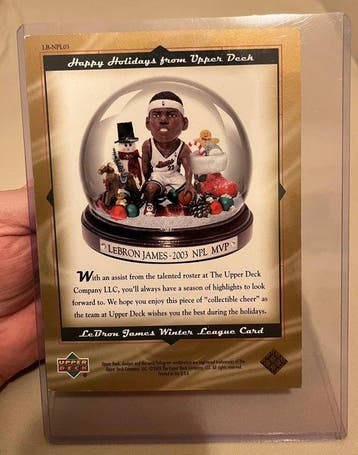 2003 Upper Deck Carte Winter League LeBron James LB-NPL03, Nieuw