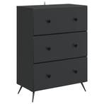 vidaXL Ladekast Zwart 66 x 34,5 x 90 cm Bewerkt hout, Verzenden