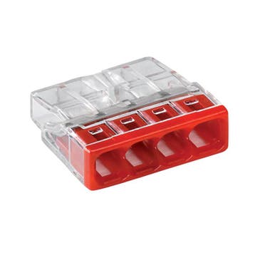 WAGO® LASKLEM | 4 DRADEN | 0.2-2.5MM² | PER 100 STUKS, Maison & Meubles, Lampes | Lampes en vrac, Verzenden