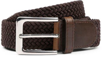 Geweven Riem Bruin maat 85 Heren, Kleding | Heren, Riemen en Ceintuurs, Bruin, Verzenden, Echt leder, Nieuw