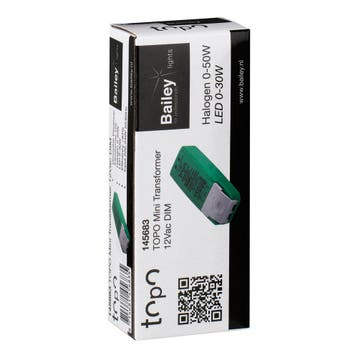 Bailey Topo Mini Transformateur Led 12V 0-50W Dimmable -, Bricolage & Construction, Verzenden