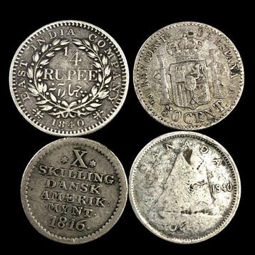 Canada, Espagne, Inde britannique, Indes occidentales