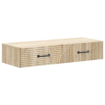 vidaXL Wandgemonteerde Zijtafel Sonoma Eiken 87,5 x 34,5 x, Verzenden, Nieuw