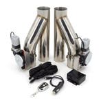 Dual RVS Uitlaat klep 2,25inch met afstands bediening, Ophalen of Verzenden, Nieuw