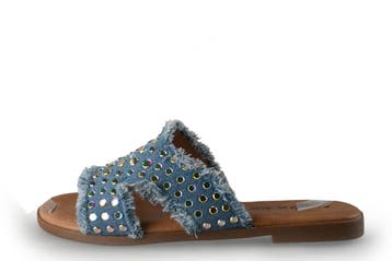 Ann Rocks Slippers in maat 38 Blauw, Kleding | Dames, Schoenen, Slippers, Ann Rocks, Zo goed als nieuw, Verzenden