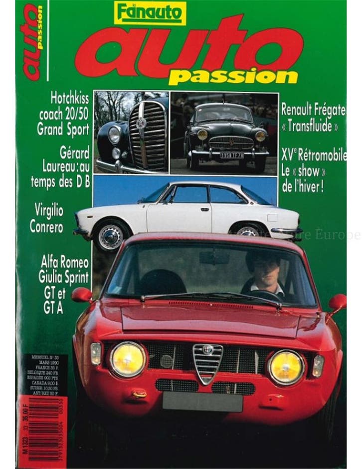 1990 AUTO PASSION TIJDSCHRIFT 33 FRANS, Livres, Autos | Brochures & Magazines
