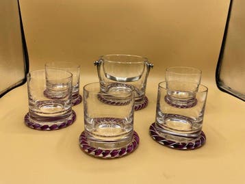 St. Louis - Service de boisson (6) - Cordillère - Cristal, Antiek en Kunst