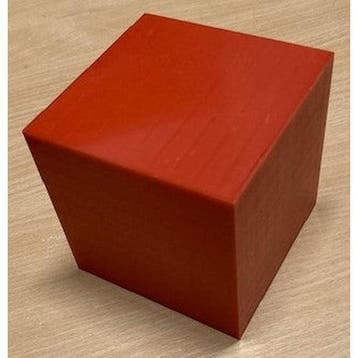 MAB 10 x 10 Kubieke deciliter rood kunststof, Verzenden