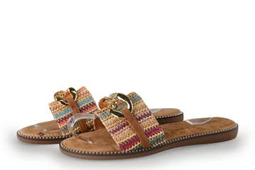 Graceland Slippers in maat 40 Cognac, Verzenden, Slippers