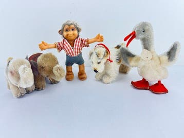 Steiff - Speelgoed Lot of 5 Vintage Steiff Miniature Toys -