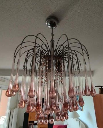 Lampe à suspendre - Verre, Antiek en Kunst