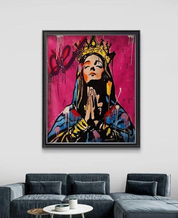 Simone Bowmar - Pop Art madonna colors2/2, Antiek en Kunst