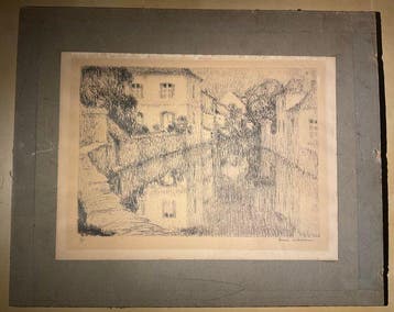 Henri Le Sidaner (1862-1939) - Maisons sur la Rivière