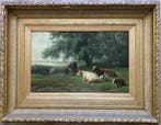 Jan Bedijs Tom (1813-1894) - Vee in zomers weidelanschap.