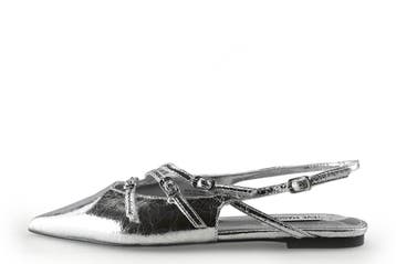 Steve Madden Slingbacks in maat 37 Zilver, Kleding | Dames, Overige kleuren, Verzenden, Steve Madden, Zo goed als nieuw
