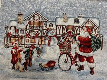 Tafelmiddenstuk - Kersttafelstukje “Villaggio d’Inverno” -, Nieuw