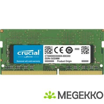 Crucial DDR4 SODIMM 1x32GB 3200, Computers en Software, RAM geheugen, Verzenden, Nieuw